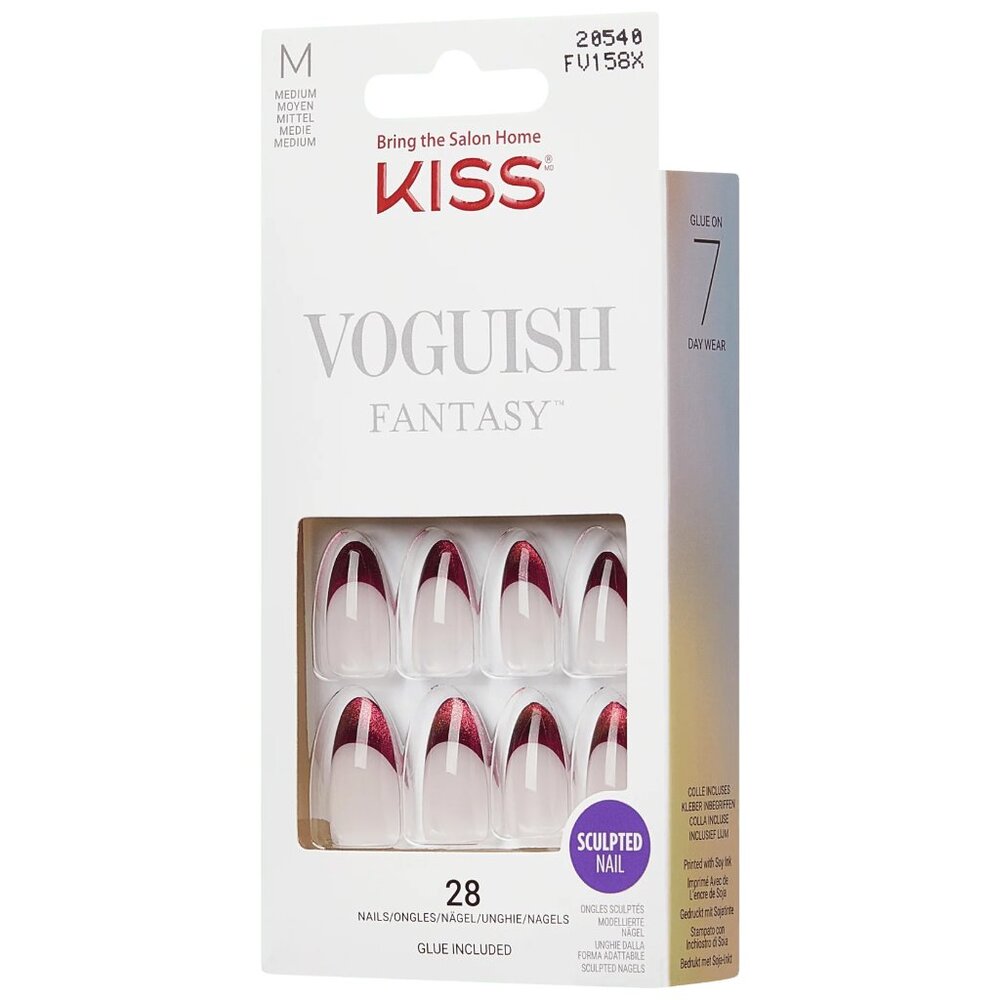 KISS Voguish Fantasy Nails Medium Length - Passionable